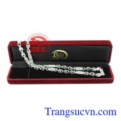 Dây chuyền nam bạc kiểu cách