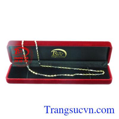 Dây chuyền nam vàng lịch lãm bảo hành uy tín.