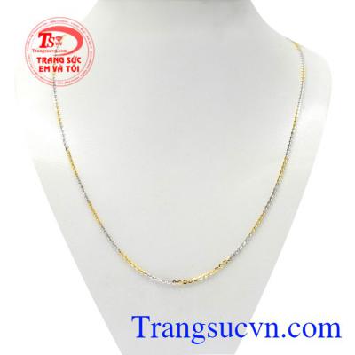 Dây chuyền nữ thanh thoát là sản phẩm mới được nhập khẩu từ Italy chất lượng.