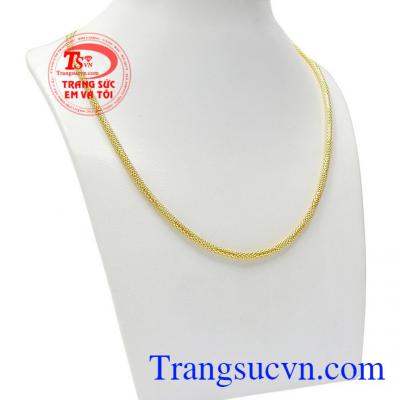 Dây chuyền vàng thời trang được chế tác từ vàng tây 10k chất lượng,Dây chuyền vàng thời trang