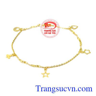 Lắc chân nữ duyên dáng được chế tác tinh tế là món quà đầy ý nghĩa mà các cô gái mong muốn có được.
