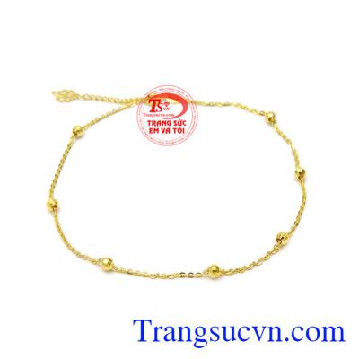 Lắc chân nữ thời thượng mang ý nghĩa vĩnh cửu trong tình yêu, tôn lên vẻ đẹp nữ tính, duyên dáng cho phái nữ.