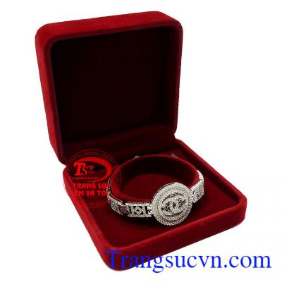 Lắc tay bạc Chanel