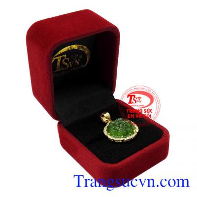 Mặt dây nữ Jadeite hoa mai