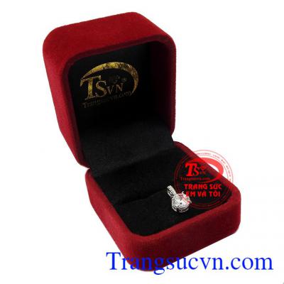 Mặt dây nữ vàng trắng dịu dàng