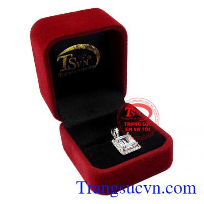 Mặt dây nữ vàng trắng sang trọng