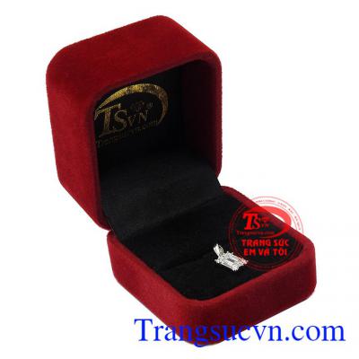 Mặt dây nữ vàng trắng thanh lịch