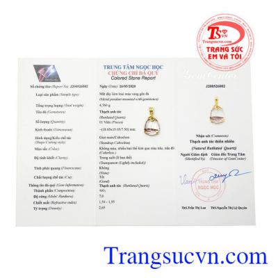 Mặt thạch anh tóc cao quý