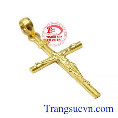 Thánh giá là biểu tượng cho tình yêu và niềm tin của mỗi người với Thiên Chúa, là lòng biết ơn đối với sự hy sinh của người,Mặt Thánh Giá Chúa-Vàng 10k