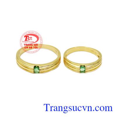 Nhẫn cưới Emerald vĩnh cửu