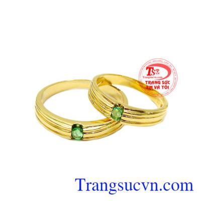 Nhẫn cưới Emerald vĩnh cửu kiểu dáng thời trang, tinh tế sẽ là sự lựa chọn hoàn hảo dành cho các cặp đôi. 