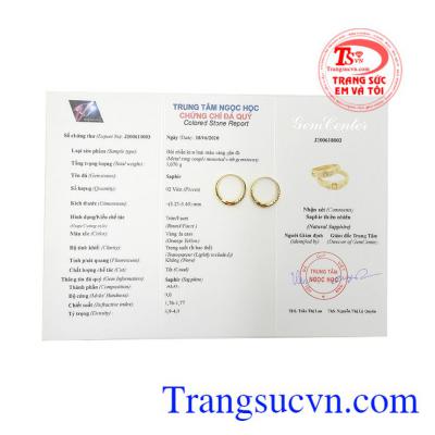 Nhẫn cưới Sapphire vàng bền chặt giao hành trên toàn quốc, thanh toán an toàn.