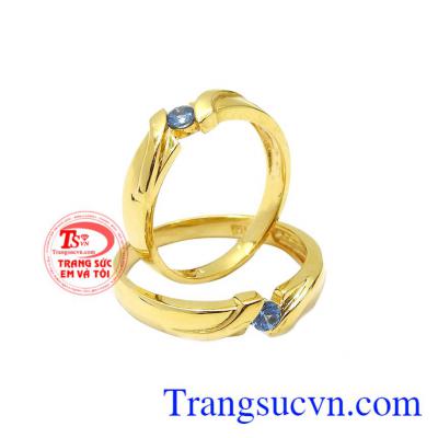 Nhẫn cưới topaz uyên ương với từng đường nét tinh tế, sang trọng khiến cho ngày cưới của bạn trở nên hoàn hảo hơn.