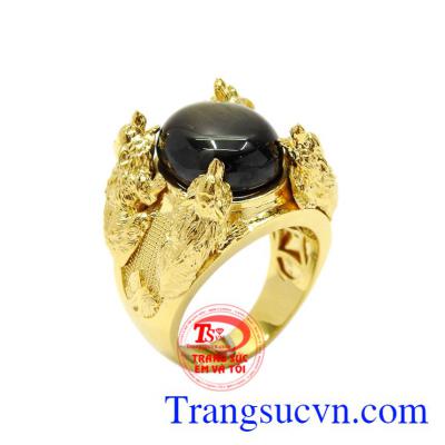 Nhẫn Sapphire sao sói thủ lĩnh