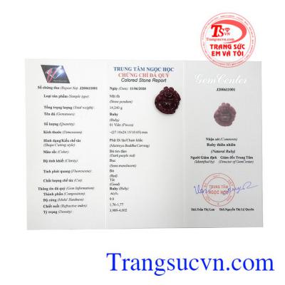 Phật di lặc ruby sung túc không chỉ hợp mệnh mà còn có tác dụng cải thiện sức khỏe, tăng cường hệ miễn dịch.