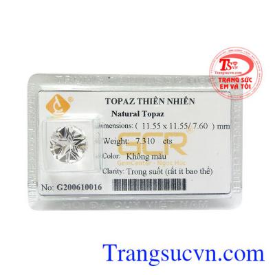 Viên topaz trắng ngôi sao