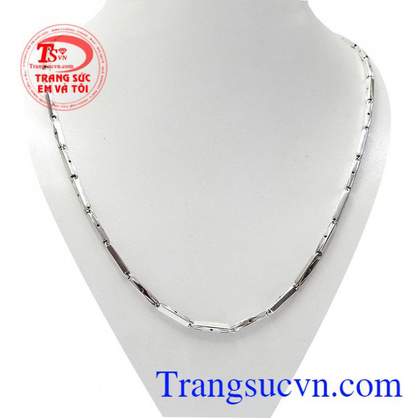 Dây chuyền vàng trắng nam tính