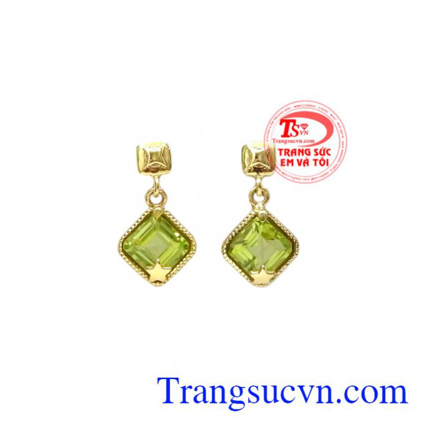 Hoa tai Peridot duyên dáng