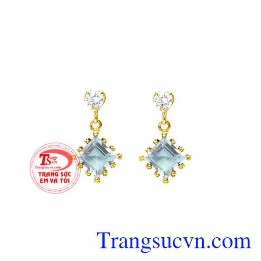 Hoa tai Topaz nữ tính