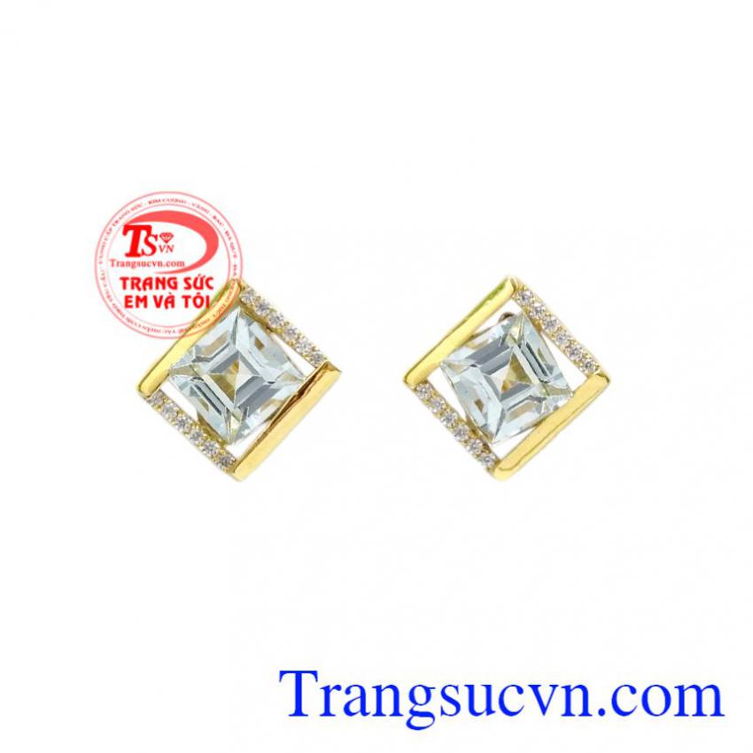 Hoa tai Topaz thời trang