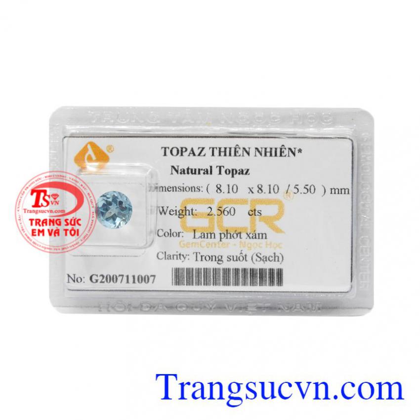 Viên Topaz thiên nhiên như ý