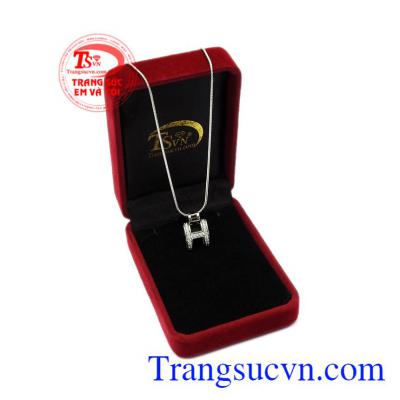 Bộ mặt dây chữ H tinh tế 10k