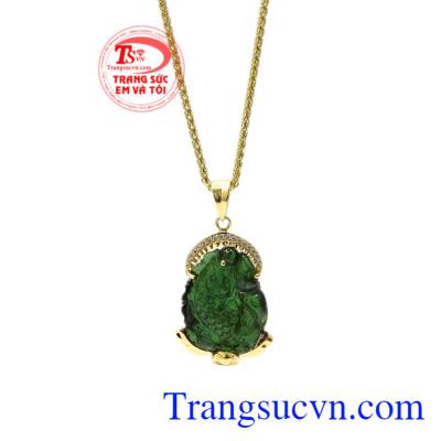 Bộ trang sức tourmalin cá chép ngậm ngọc phù hợp cho người mệnh mộc và mệnh hỏa. 