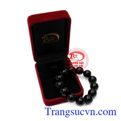 Chuỗi tay mã não đen 15 ly