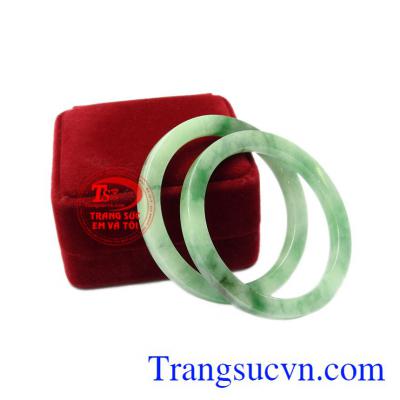 Đôi vòng ngọc cẩm thạch bình an