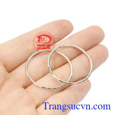 Hoa tai bạc cá tính