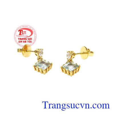 Đá Topaz xanh là viên đá được gắn nhiều trên các sản phẩm trang sức.