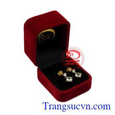 Hoa tai Topaz nữ tính món quà ý nghĩa dành cho bạn.