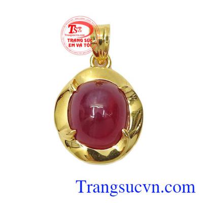 Mặt dây chuyền nữ phong cách vàng 10k gắn đá độc đáo mới lạ, mang lại sự sang trọng, tinh tế