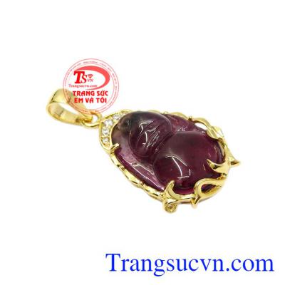Mặt dây hồ lô bình an tourmalin được thiết kế sang trọng, hợp mệnh.
