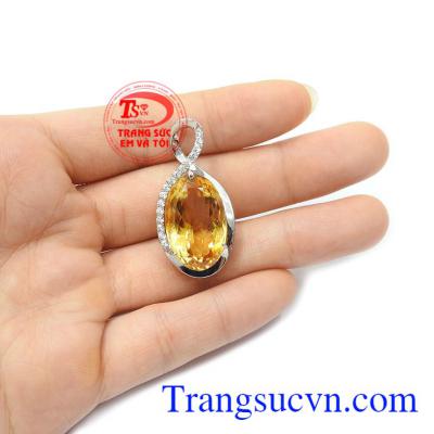 Mặt dây thạch anh vàng thương hiệu bền đẹp, chất lượng, giao hàng nhanh trên toàn quốc.