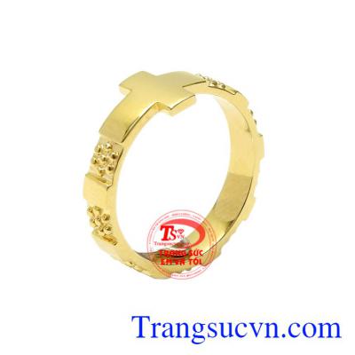 Nhẫn nữ thánh giá cá tính được chế tác kiểu dáng độc đáo mang lại phong cách thời trang cho phái đẹp.