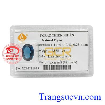 Viên Topaz thiên nhiên may mắn