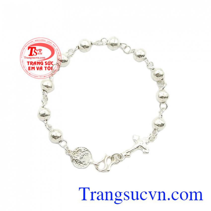Chuỗi mân côi bạc đẹp