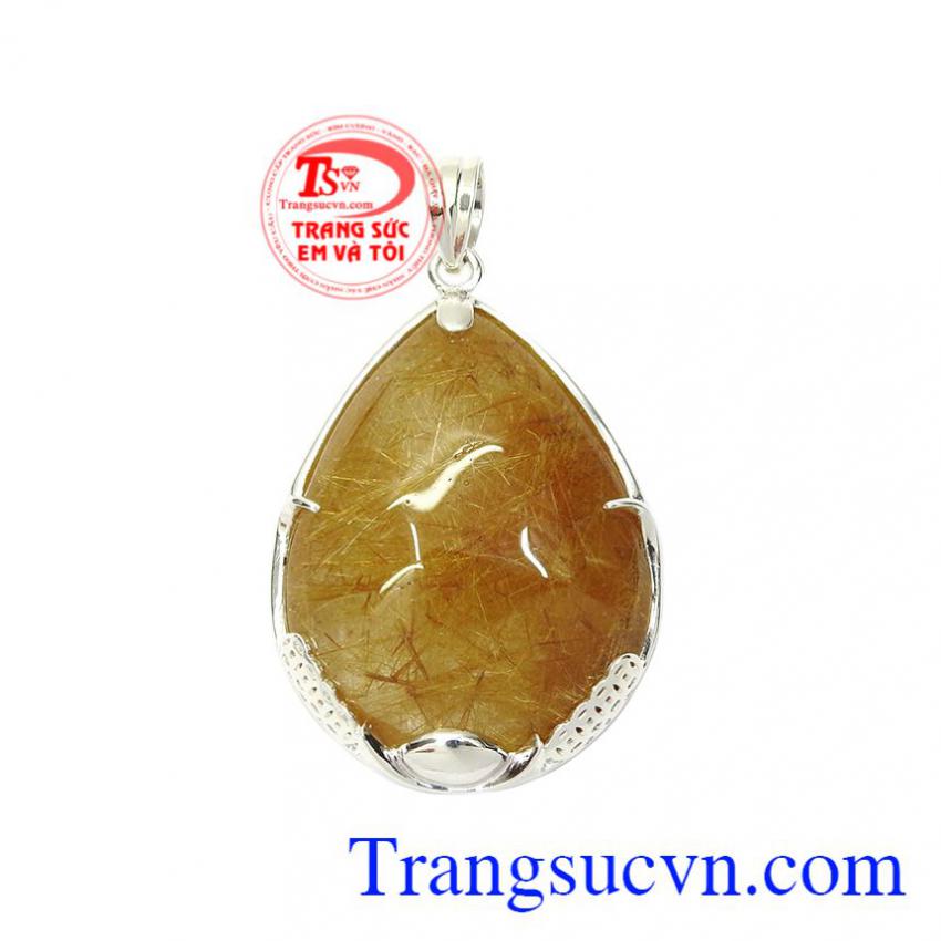 Mặt bạc nam thạch anh tóc