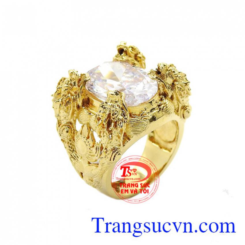 Nhẫn nam cá chép hóa rồng