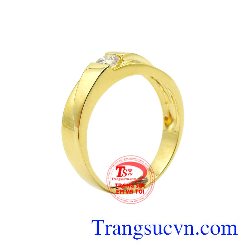 Nhẫn vàng thời trang được chế tác tinh xảo mang đến cho người đeo phong cách thời trang đầy tinh tế.