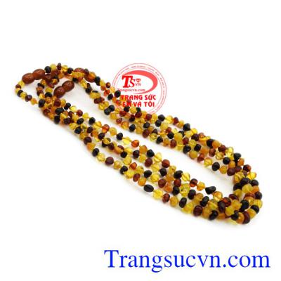 Chuỗi hổ phách an yên mang đến sự an lành cho bé con của bạn.