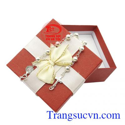 Chuỗi mân côi bạc đẹp giao hàng nhanh trên toàn quốc