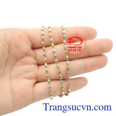 Dây chuyền nhập khẩu nữ tính vàng 18k