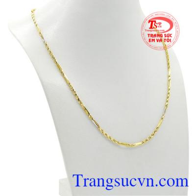 Dây chuyền vàng 10k kiểu Ý thể hiện tính cách mạnh mẽ cá tính, hợp thời trang và xu hướng ngày nay.