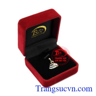 Mặt dây thiên nga duyên dáng Korea vàng 10k.