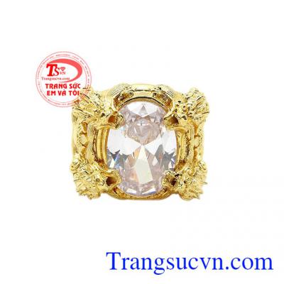 Nhẫn nam cá chép hóa rồng với thiết kế 3D hiện đại mang đến cho người dùng một sản phẩm hoàn mĩ. 