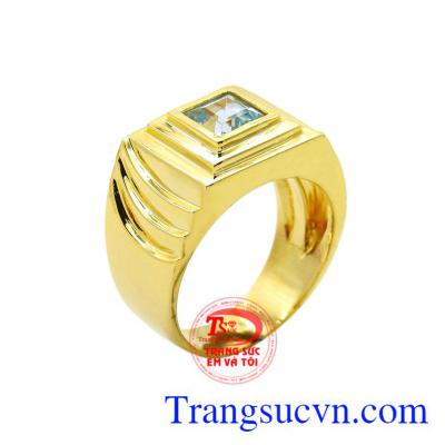 Nhẫn nam Topaz phong cách