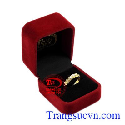 Nhẫn vàng phong cách thời trang vàng 10k bảo hành uy tín.