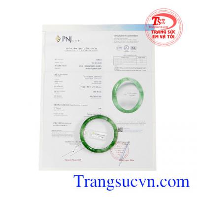 Vòng Ngọc miến điện có giấy kiểm định đá quý, giao hàng toàn quốc, thanh toán an toàn. 